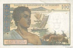 100 Francs COMORES  1963 P.03b2 TTB