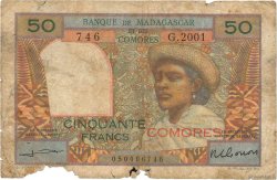 50 Francs COMORES  1963 P.02b2