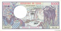 1000 Francs CHAD  1980 P.07 XF+