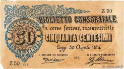 50 Centesimi ITALIE  1874 P.001