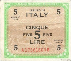 5 Lire ITALIE  1943 PM.18b TTB