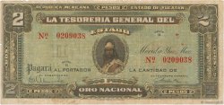 2 Pesos MEXIQUE Merida 1916 PS.1136 TB