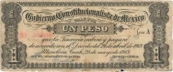 1 Peso MEXIQUE Monclova 1913 PS.0626