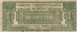 1 Peso MEXIQUE Monclova 1913 PS.0626 B