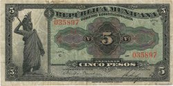 5 Pesos MEXIQUE  1915 PS.0685a TB