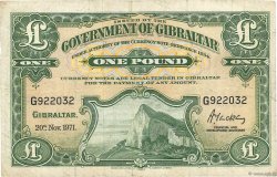 1 Pound GIBRALTAR  1971 P.18b TB