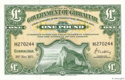 1 Pound GIBRALTAR 1971 P.18b