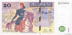 20 Dinars TUNESIEN  1992 P.88 fST+