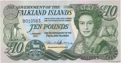 10 Pounds FALKLAND ISLANDS  2011 P.18 UNC