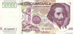 50000 Lire ITALY  1992 P.116b XF