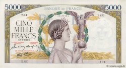 5000 Francs VICTOIRE Impression à plat FRANCE 1942 F.46.32 SUP+
