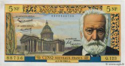 5 Nouveaux Francs VICTOR HUGO FRANCE 1964 F.56.16