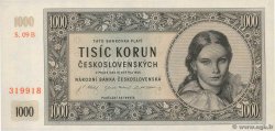 1000 Korun CZECHOSLOVAKIA  1945 P.074b UNC