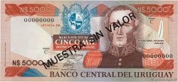 5000 Nuevos Pesos Spécimen URUGUAY  1983 P.065s