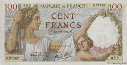 100 Francs SULLY FRANCE 1942 F.26.64 TTB