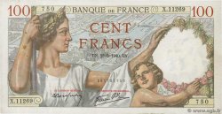 100 Francs SULLY FRANCE 1940 F.26.30 TTB