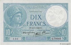 10 Francs MINERVE modifié FRANCE 1940 F.07.20