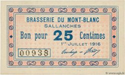 25 Centimes FRANCE régionalisme et divers Sallanches 1916 JP.74-39