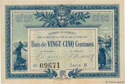 25 Centimes FRANCE régionalisme et divers La Roche-Sur-Yon 1916 JP.065.26