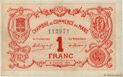 1 Franc FRANCE régionalisme et divers Le Mans 1915 JP.069.05