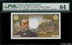 5 Francs PASTEUR FRANCIA  1970 F.61.12