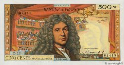 500 Nouveaux Francs MOLIÈRE FRANCE 1966 F.60.09