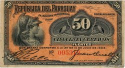 50 Centavos PARAGUAY  1903 P.105b VF-