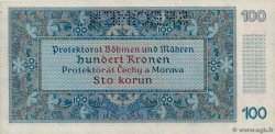 100 Korun Spécimen BOHEMIA & MORAVIA  1940 P.06s AU+
