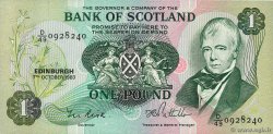 1 Pound SCOTLAND  1983 P.111f UNC