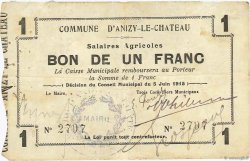 1 Franc FRANCE regionalismo y varios  1915 JP.02-0038