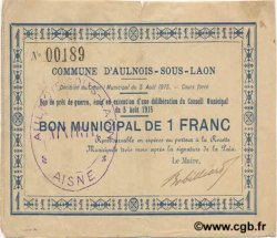 1 Franc FRANCE régionalisme et divers  1915 JP.02-0095 pr.TTB