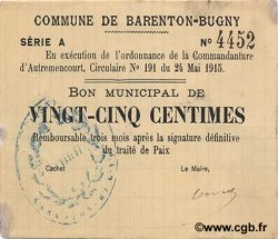 25 Centimes FRANCE régionalisme et divers  1915 JP.02-0101 pr.SUP