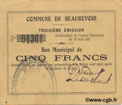 5 Francs FRANCE régionalisme et divers  1915 JP.02-0152 TTB