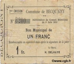 1 Franc FRANCE régionalisme et divers  1915 JP.02-0171 TTB