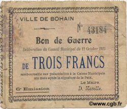 3 Francs FRANCE régionalisme et divers  1915 JP.02-0279 TTB