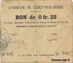 25 Centimes FRANCE régionalisme et divers  1915 JP.02-0531 TB+