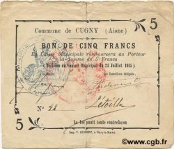 5 Francs FRANCE régionalisme et divers  1915 JP.02-0583 TB