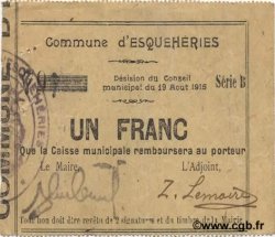 1 Franc FRANCE régionalisme et divers  1915 JP.02-0657 TTB