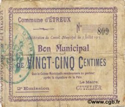 25 Centimes FRANCE regionalism and miscellaneous  1915 JP.02-0765
