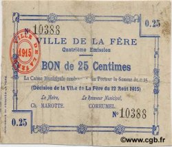 25 Centimes FRANCE regionalism and miscellaneous  1915 JP.02-0806 VF-