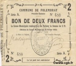 2 Francs FRANCE régionalisme et divers  1915 JP.02-0916 TTB