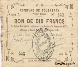 10 Francs FRANCE régionalisme et divers  1915 JP.02-0918 TTB