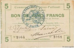 5 Francs FRANCE régionalisme et divers  1915 JP.02-1036 TTB
