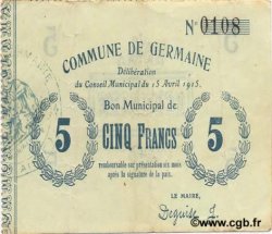 5 Francs FRANCE regionalism and miscellaneous  1915 JP.02-1054 VF+