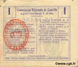 1 Franc FRANCE régionalisme et divers  1916 JP.02-1074.BRU SUP