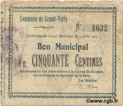 50 Centimes FRANCE régionalisme et divers  1915 JP.02-1078 TB