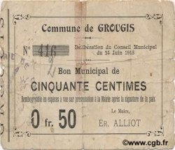 50 Centimes FRANCE régionalisme et divers  1915 JP.02-1088 TB