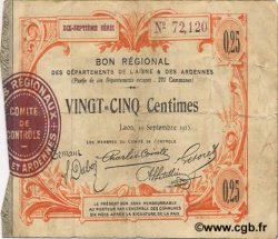 25 Centimes FRANCE régionalisme et divers  1915 JP.02-1300