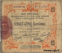 25 Centimes FRANCE régionalisme et divers  1915 JP.02-1300 B+