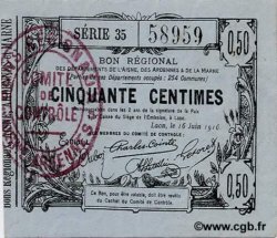 50 Centimes FRANCE régionalisme et divers  1916 JP.02-1308 SPL